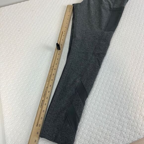 Mondetta Women's Medium Grey Vented Ankle Athletic Leggings Athleisure Stretch - Picture 9 of 10